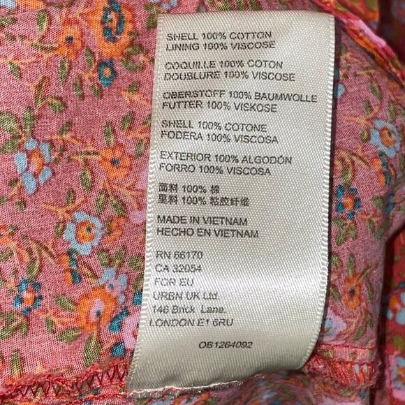 Free People petunia backless mini dress in ditsy floral print S - Picture 5 of 12